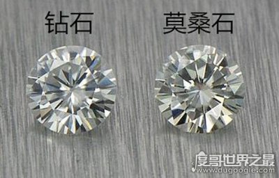 ​莫桑钻和钻石的区别，莫桑钻的色彩指数高于钻石(硬度不如钻石)