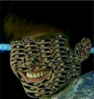 张翰眼睛图是怎么回事 张翰脸上全是眼睛的图