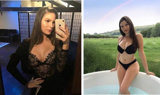 蒋劲夫女友正面照 外国美女身材A爆了