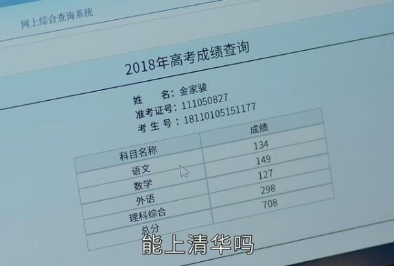 小敏家金家骏考上清华是哪集