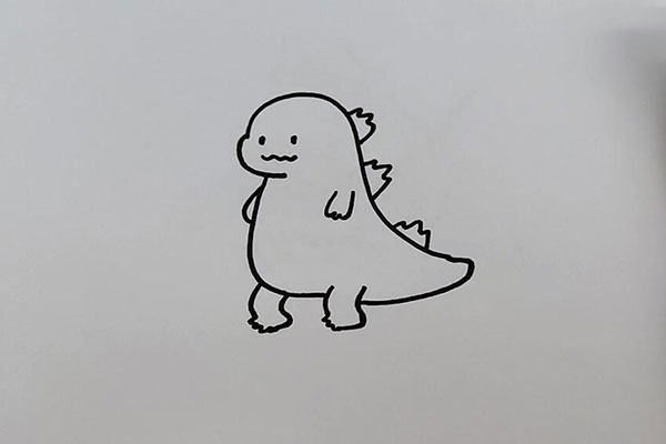 画哥斯拉的步骤 怎么画哥斯拉