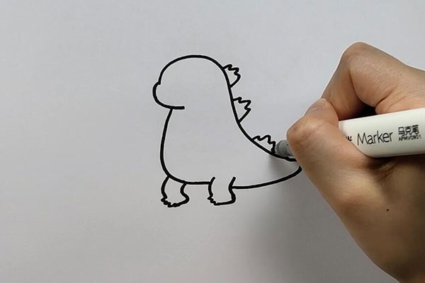 画哥斯拉的步骤 怎么画哥斯拉