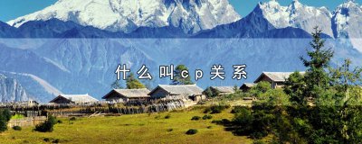 ​什么叫cp关系