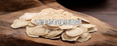 ​西洋参有保质期吗