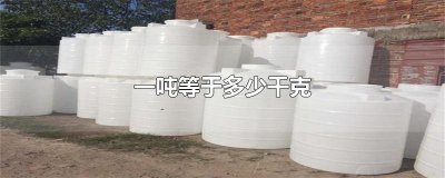 ​一吨等于多少千克