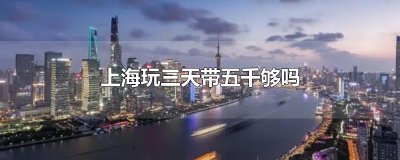 ​上海玩三天带五千够吗
