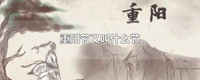 ​重阳节又叫什么节