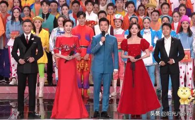 ​春晚主持人礼服图片(春晚主持人任鲁豫坐C位)