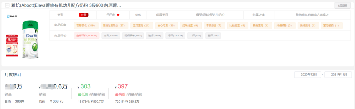 中国十大品牌奶粉排名（年度第一销量高达960万+）