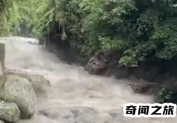 目击者讲述四川景区山洪爆发（很多人为了进去玩还把铁丝网弄烂）(2)_