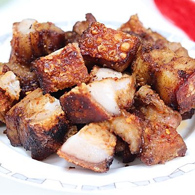 空气炸锅五花肉的做法（10分钟快手菜脆皮五花肉）