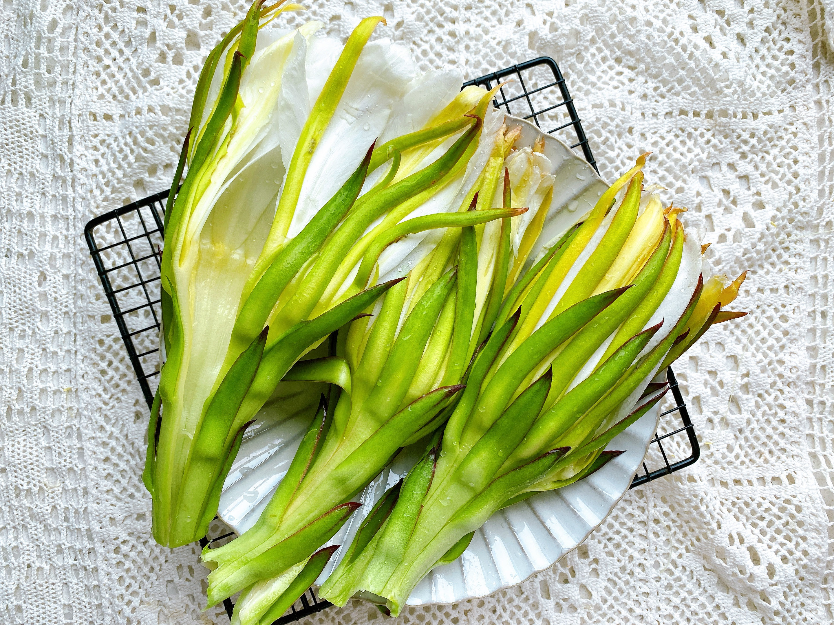 火龙果枝条能吃吗（火龙果花美食烹饪教程）