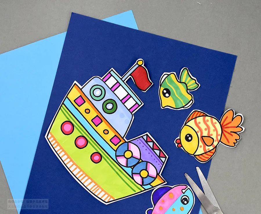 小船怎么画（学画折纸船简笔画步骤图解教程）