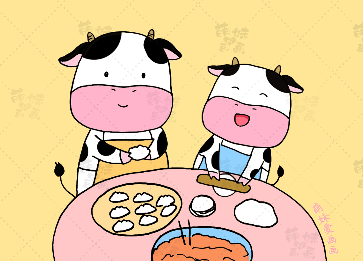 春节元素的简笔画（5款不同难度的春节主题画）