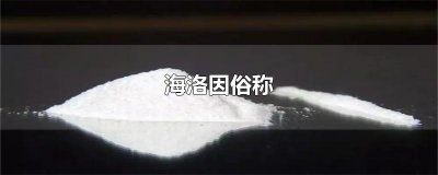 ​海洛因俗称