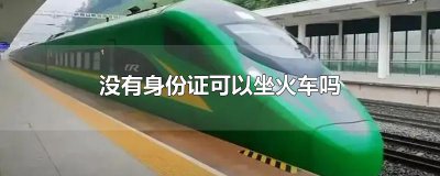 ​没有身份证可以坐火车吗