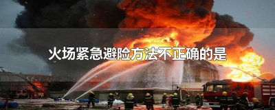​火场紧急避险方法不正确的是
