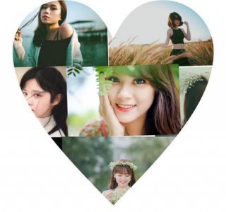 ​怎样把很多照片拼成一个心形(怎样把照片拼成爱心的形状)