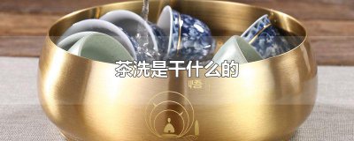 ​茶洗是干什么的
