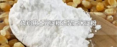 ​炸鸡用土豆淀粉还是玉米淀粉