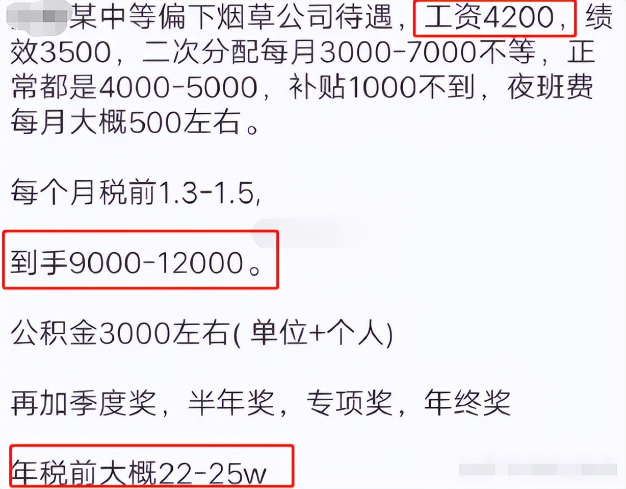 中国烟草工资怎么样（烟草公司真实待遇真的很好吗）(图4)