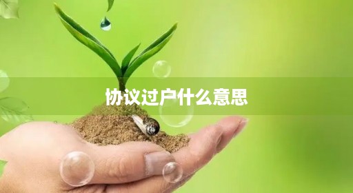 协议过户风险什么意思可以买摩托