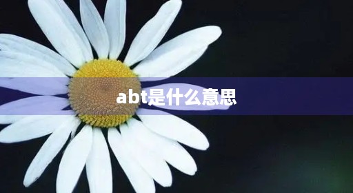 abt是什么意思 abt是什么意思