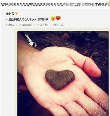 李晨心形石头，李晨的心形石头事件(李晨爱心形石头)