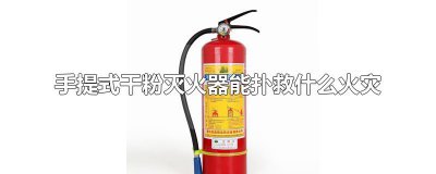 ​手提式干粉灭火器能扑救什么火灾