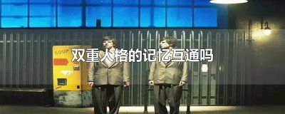 ​双重人格的记忆互通吗