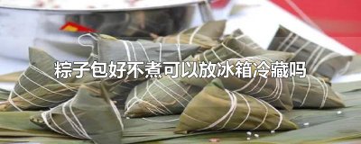 ​粽子包好不煮可以放冰箱冷藏吗
