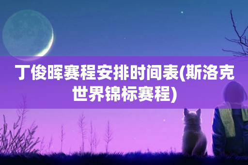 丁俊晖赛程安排时间表(斯洛克世界锦标赛程)