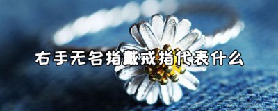​右手无名指戴戒指是什么意思？
