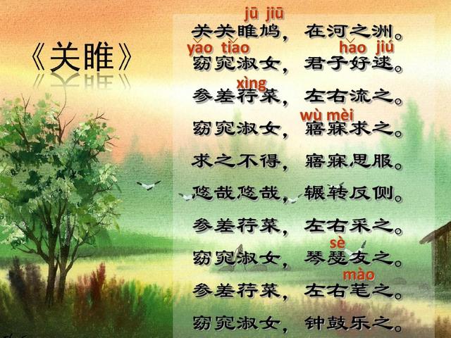 参差荇菜左右流之什么意思（参差荇菜在河之洲）(1)