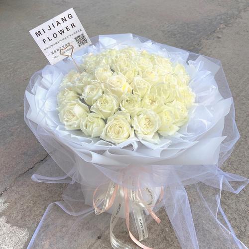 白色玫瑰花代表什么意思（白色玫瑰花的含义）