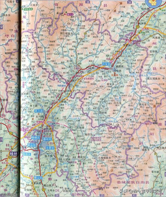 广西地区各市县地图（广西壮族自治区各市）(59)