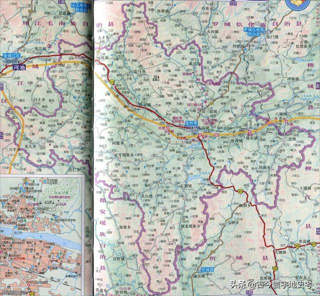 广西地区各市县地图（广西壮族自治区各市）(78)