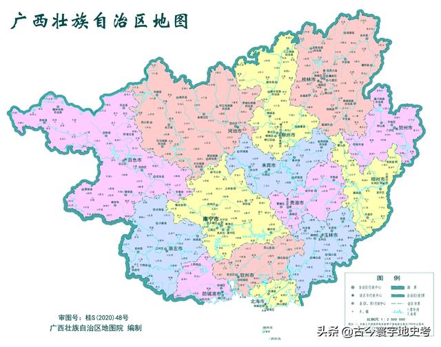 广西地区各市县地图（广西壮族自治区各市）(1)