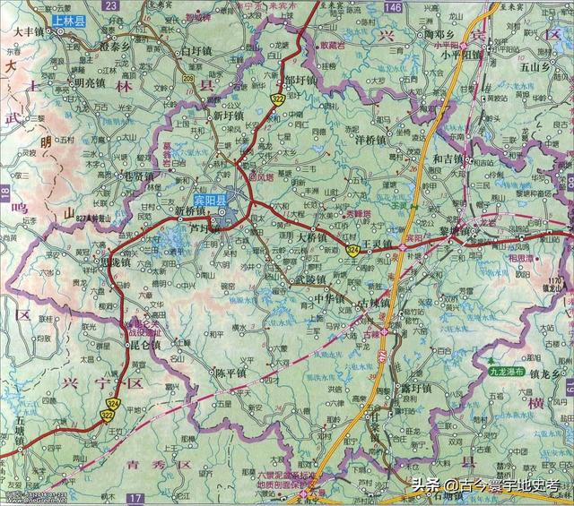 广西地区各市县地图（广西壮族自治区各市）(12)