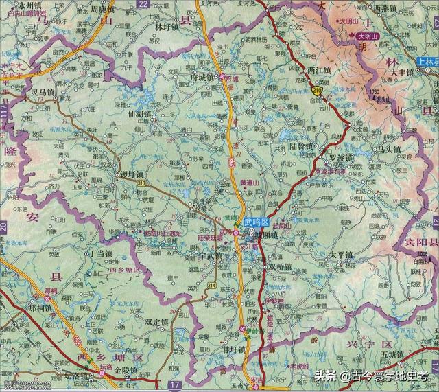 广西地区各市县地图（广西壮族自治区各市）(14)