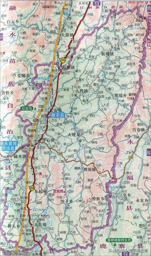 广西地区各市县地图（广西壮族自治区各市）(99)