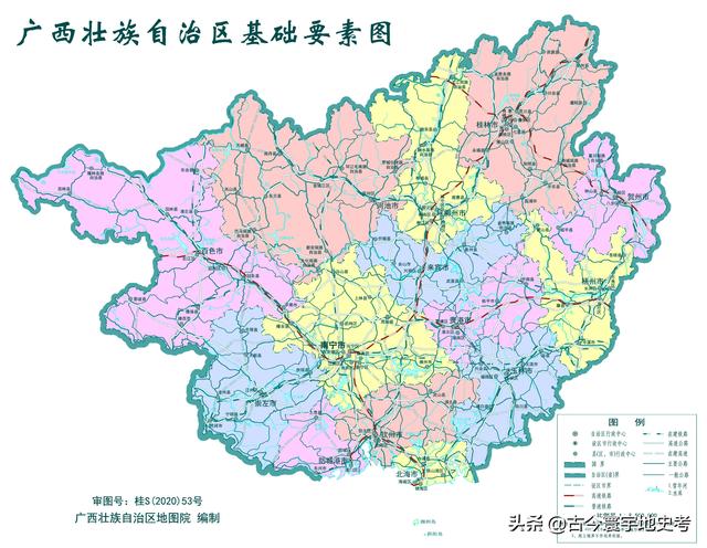 广西地区各市县地图（广西壮族自治区各市）(2)