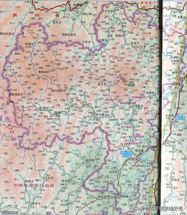 广西地区各市县地图（广西壮族自治区各市）(100)