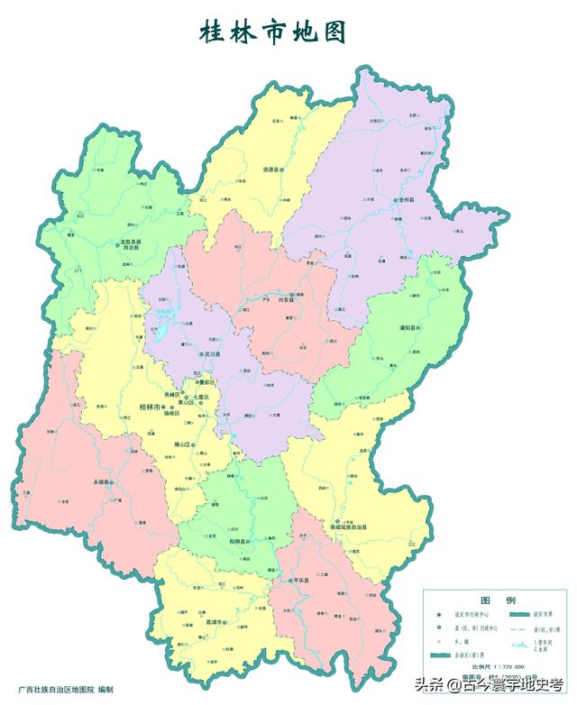 广西地区各市县地图（广西壮族自治区各市）(51)