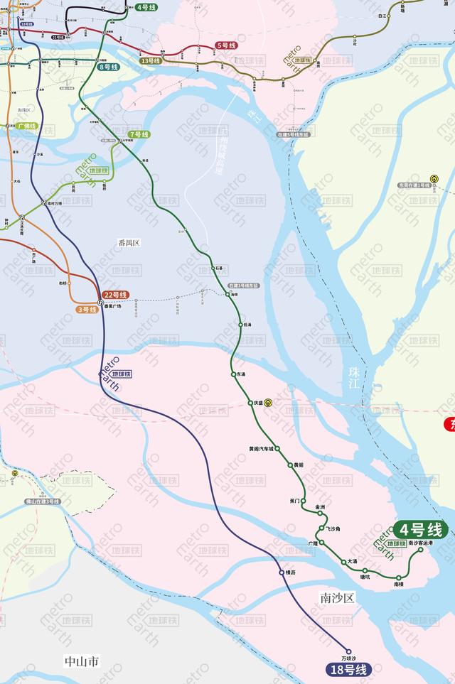 最新开通的广州地铁线路图（广州轨道交通运营）(10)