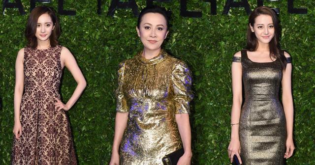 杨幂迪丽热巴合影颜值爆表（相差6岁的迪丽热巴和杨幂同台合照）(3)