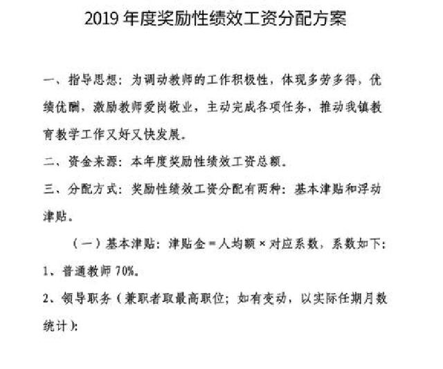 安徽省中小学教师绩效工资标准（中小学教师奖励性绩效工资）(2)