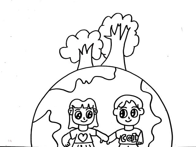 又简单又漂亮的世界地球日手抄报（4月22日世界地球日手抄报教程来袭）(4)