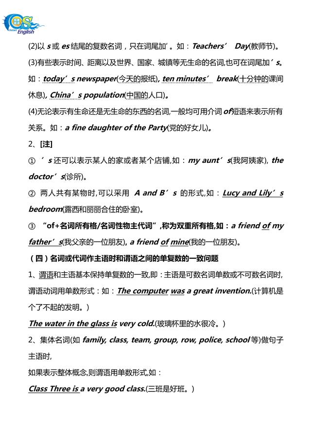 初中英语100个常用语法(最完整的初中英语语法大全汇总)(7)