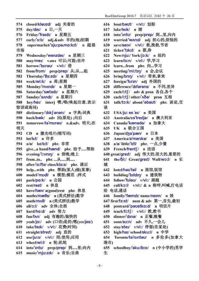 初中英语单词表大全可打印(初中英语单词表2182个)(8)